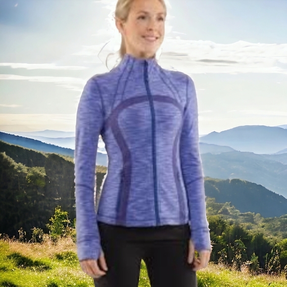 lululemon athletica Tops - Lululemon define running blue jacket